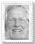 "No Talk is God's Gift to the Establishment" New Stamp for Collectors by Ture Sjolander 2005